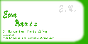 eva maris business card